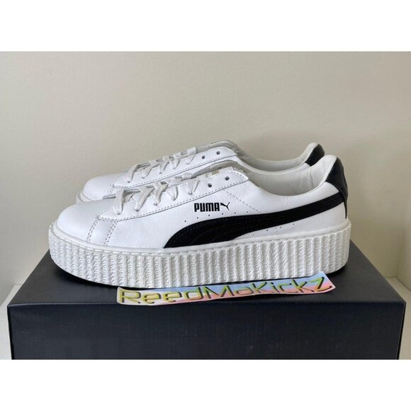 Puma Creeper Fenty Rihanna White Leather Womens Sizes 364462 01 - Picture 1 of 5